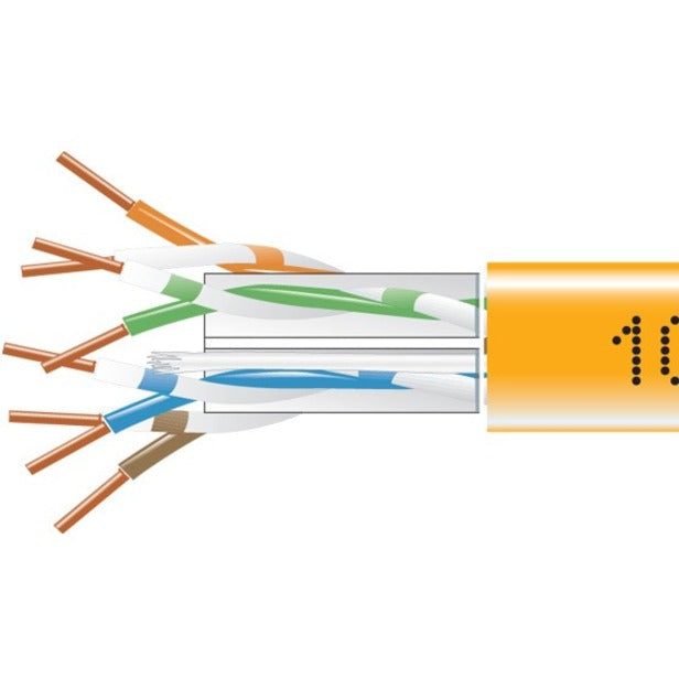 1000-FT ORANGE CAT6 SOLID BULK 