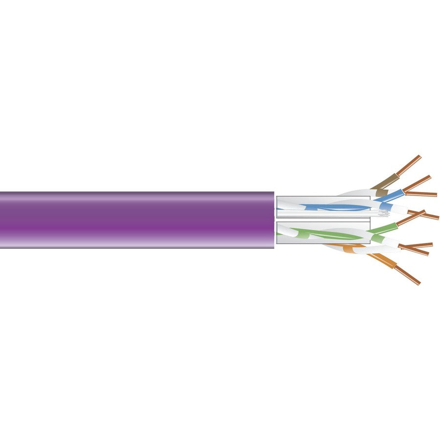 1000-FT VIOLET CAT6 SOLID BULK 