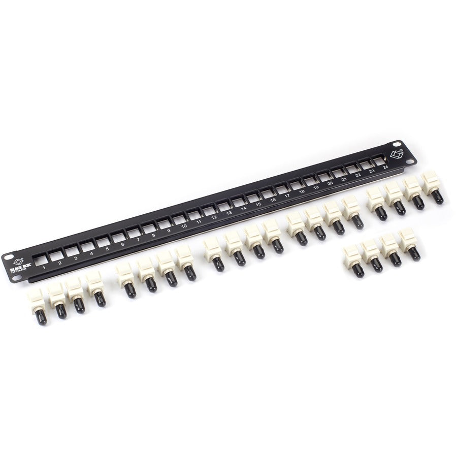 Black Box Connect Rackmount Simplex Fiber Panel - 1U Preloaded