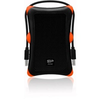 Silicon Power Armor A30 2 TB Portable Hard Drive - 2.5" External - Black