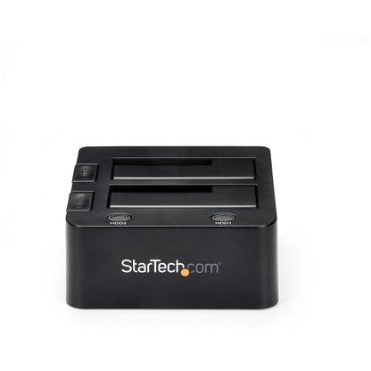 StarTech.com Dual-Bay USB 3.0 to SATA Hard Drive Docking Station 2.5/3.5" SATA I/II/III SSD/HDD Dock USB Hard Drive Bay Top-Loading