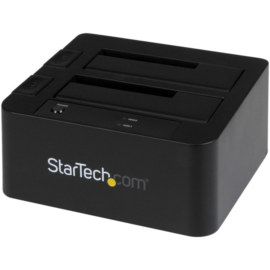 StarTech.com Dual-Bay USB 3.0 / eSATA to SATA Hard Drive Docking Station 2.5/3.5" SATA III SSD/HDD Dock Top-Loading
