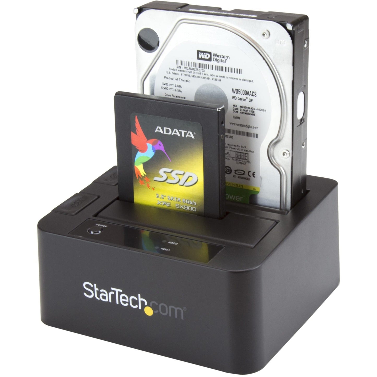 StarTech.com Dual-Bay USB 3.0 / eSATA to SATA Hard Drive Docking Station 2.5/3.5" SATA III SSD/HDD Dock Top-Loading