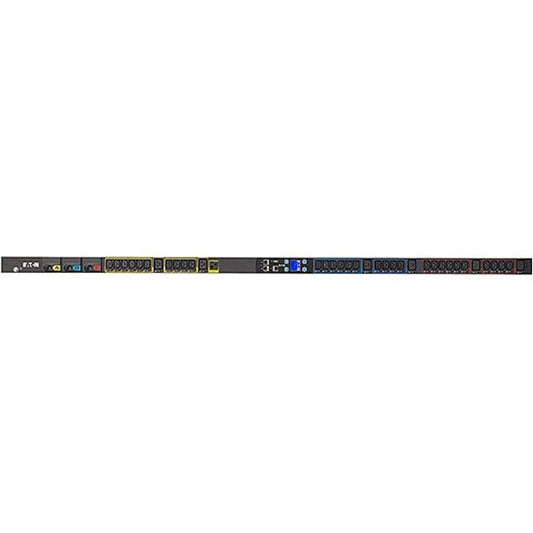 Eaton Metered Input rack PDU 0U 309-360P6W input 11.5 kW max 200-240V 48A 6 ft cord Single-phase Outlets: (30) C13 Outlet grip (6) C19 Outlet grip