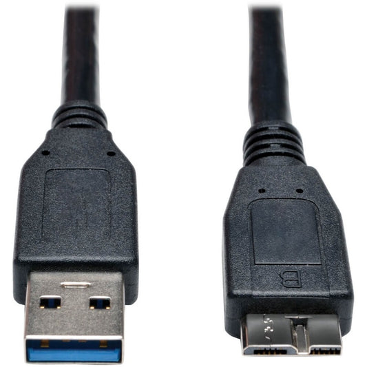 Tripp Lite 3ft USB 3.0 SuperSpeed Device Cable USB-A Male to USB Micro-B Male Black