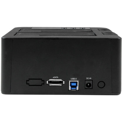 StarTech.com Dual Bay Hard Drive Duplicator Dock Standalone HDD/SSD Cloner/Copier USB 3.0 / eSATA to SATA III Hard Drive Cloner