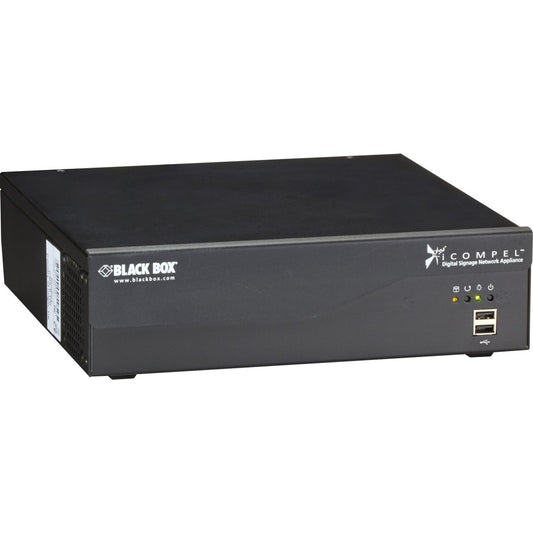Black Box iCOMPEL Digital Signage CMS Content Server & Software - 100 Player