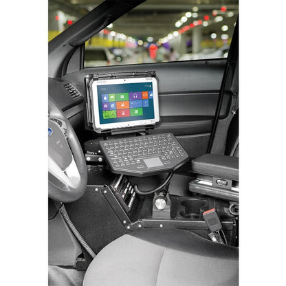 Gamber-Johnson Vehicle Mount for Tablet Keyboard Docking Station Cradle - Black Powder Coat