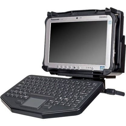 Gamber-Johnson Vehicle Mount for Tablet Keyboard Docking Station Cradle - Black Powder Coat
