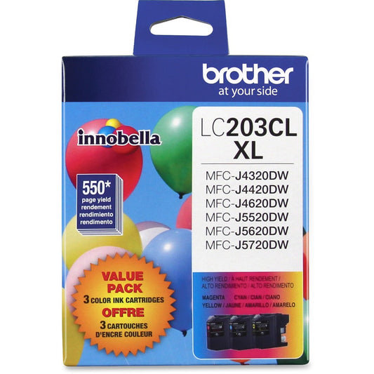 Brother Genuine Innobella LC2033PKS High Yield Ink Cartridges