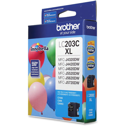 Brother Genuine Innobella LC203C High Yield Cyan Ink Cartridge