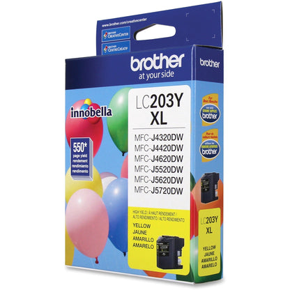 Brother Genuine Innobella LC203Y High Yield Yellow Ink Cartridge