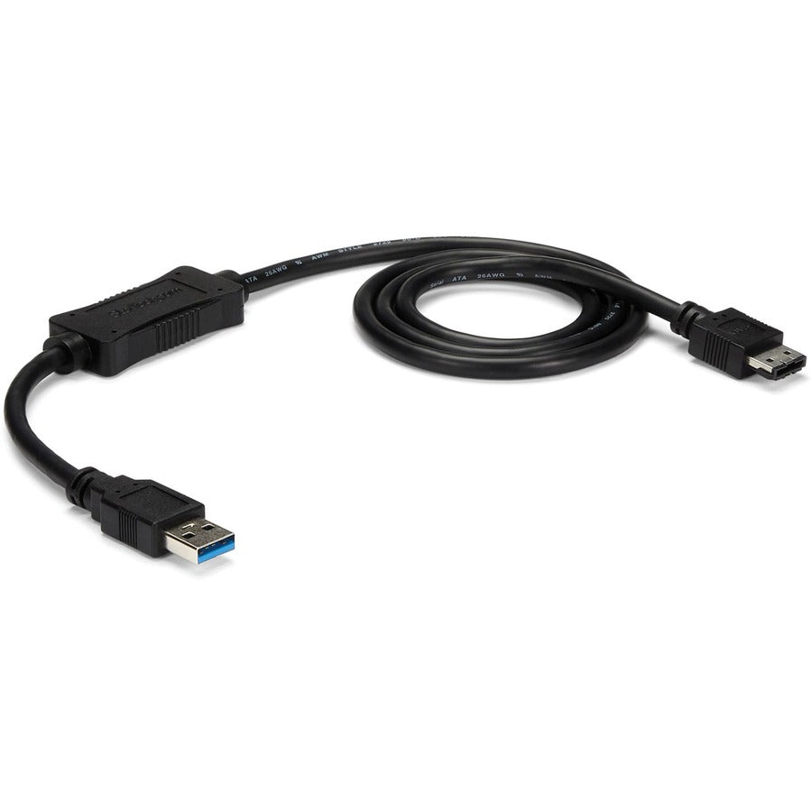 StarTech.com USB 3.0 to eSATA HDD / SSD / ODD Adapter Cable - 3ft eSATA Hard Drive to USB 3.0 Adapter Cable - SATA 6 Gbps