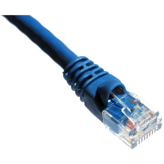 1FT CAT5E BLUE MOLDED BOOT     