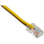 25FT CAT5E YELLOW NON-BOOTED   