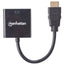 Manhattan HDMI Male to VGA Female Converter with Optional USB Micro-B Power Port - Retail Bag