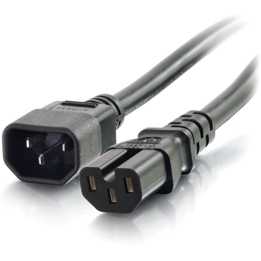 C2G 6ft 14AWG 250 Volt Power Cord (IEC C14 to IEC C15)