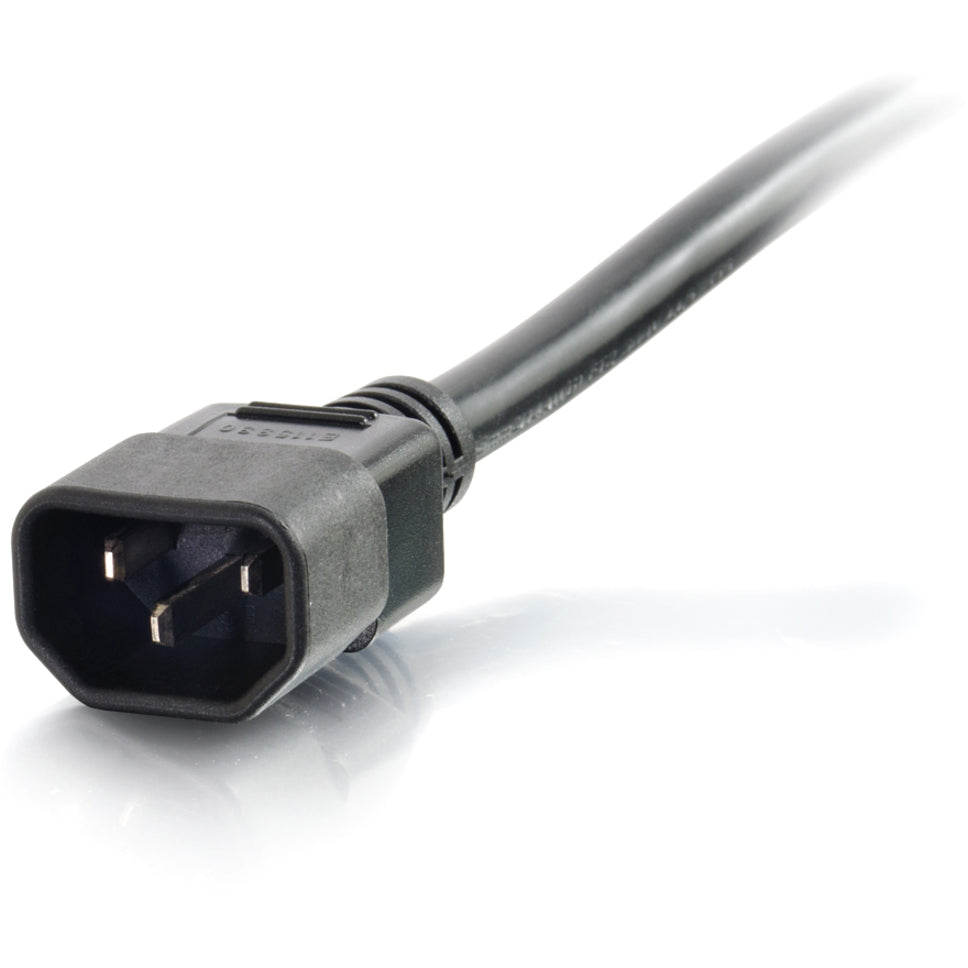 C2G 6ft 14AWG 250 Volt Power Cord (IEC C14 to IEC C15)
