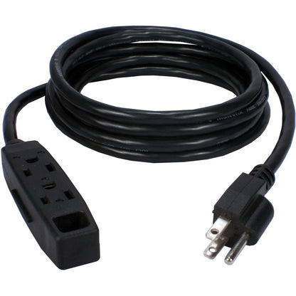 QVS 3-Outlet 3-Prong 25ft Power Extension Cord