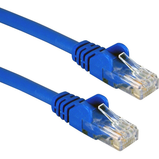 QVS 3-Pack 3ft 350MHz CAT5e/Ethernet Flexible Snagless Blue Patch Cord