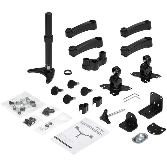StarTech.com Desk Mount Dual Monitor Arm Dual Articulating Monitor Arm Height Adjustable For VESA Monitors up to 24" (29.9lb/13.6kg)