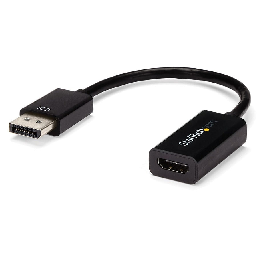 StarTech.com DisplayPort to HDMI Adapter 4K 30Hz Active DP to HDMI Video Converter Ultra HD DP 1.2 to HDMI 1.4 Monitor Adapter Dongle