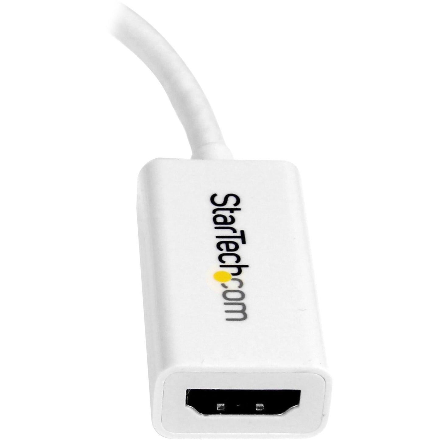 StarTech.com Mini DisplayPort to HDMI Adapter Active Mini DP to HDMI Video Converter for Monitor/Display 4K 30Hz mDP to HDMI Adapter White