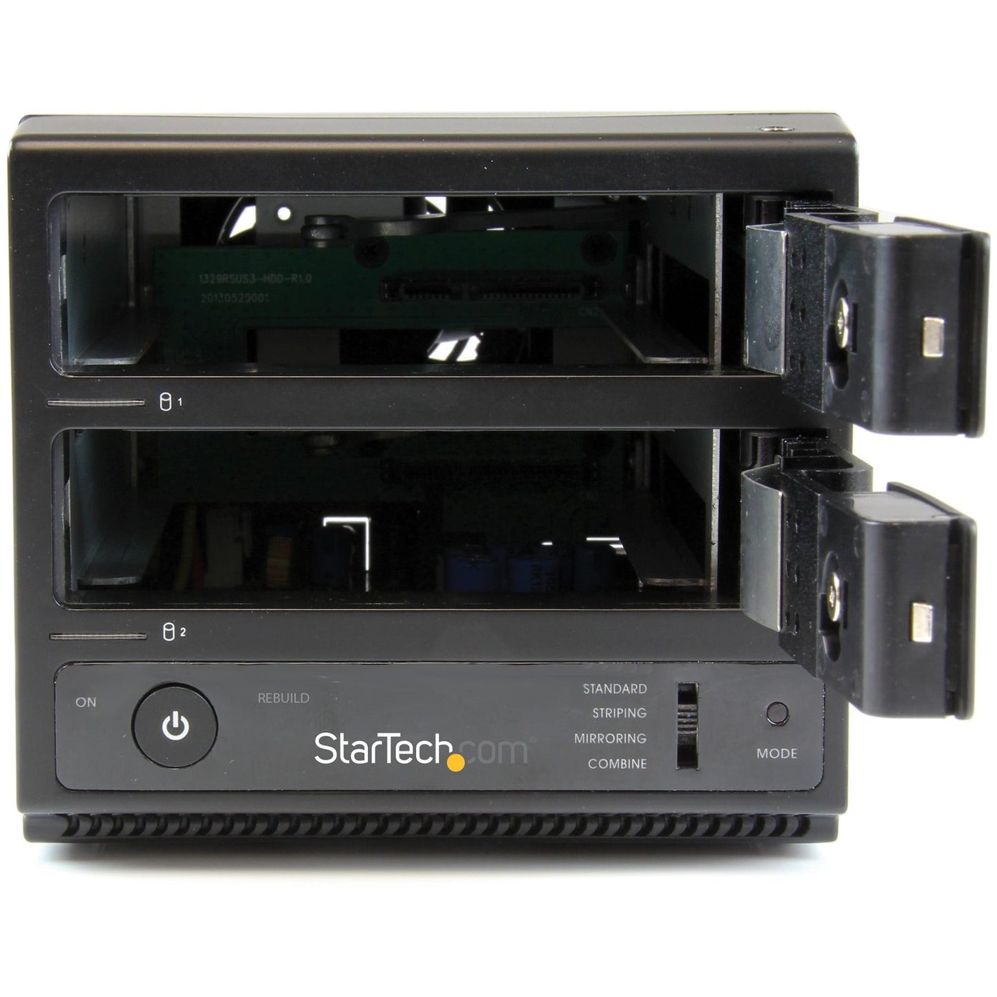 StarTech.com USB 3.0 / eSATA Dual-Bay Trayless 3.5" SATA III Hard Drive Enclosure with UASP - 2-Bay SATA 6 Gbps Hot-Swap HDD Enclosure