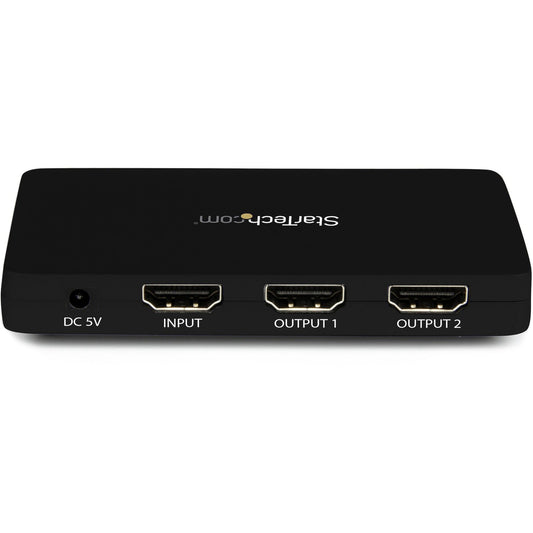 StarTech.com HDMI Splitter 1 In 2 Out &acirc;&euro;" 4k 30Hz &acirc;&euro;" 2 Port &acirc;&euro;" Aluminum &acirc;&euro;" HDMI Multi Port &acirc;&euro;" HDMI Audio Splitter