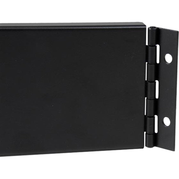 StarTech.com Blanking Panel - 2U - Hinged Rack Panel - 19in - Steel - Black - TAA Compliant - Tool-less Installation