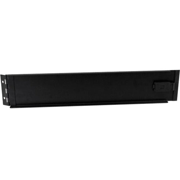 StarTech.com Blanking Panel - 2U - Hinged Rack Panel - 19in - Steel - Black - TAA Compliant - Tool-less Installation