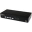 StarTech.com 4 Port USB DVI KVM Switch with DDM Fast Switching Technology and Cables