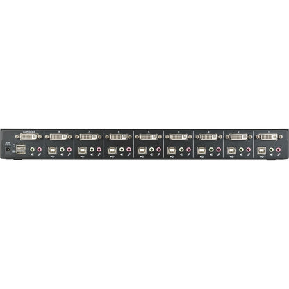 Tripp Lite 8-Port 1U Rack-Mount DVI / USB KVM Switch with Audio and 2-port USB Hub