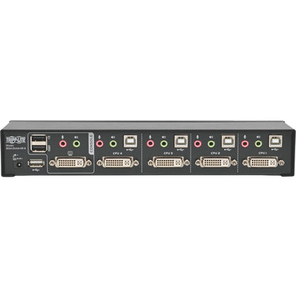 Tripp Lite KVM Switch 4-Port DVI Dual-Link / USB w/ Audio & 4x 6ft Cables