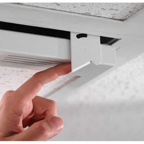 Chief 2" x 2" Suspended Ceiling Storage Box with Column Drop - White