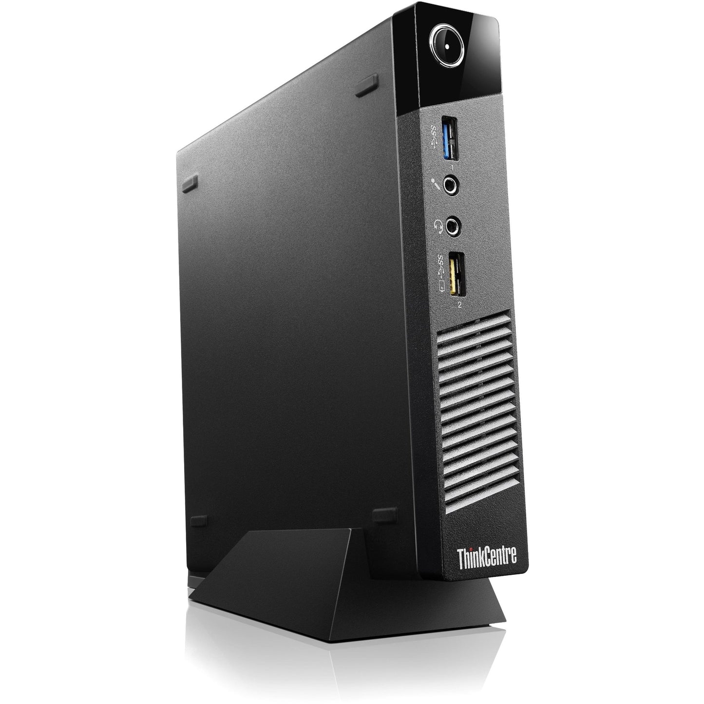 Lenovo ThinkCentre M73 10AX007WUS Desktop Computer - Intel Core i5 4th Gen i5-4590T Quad-core (4 Core) 2 GHz - 4 GB RAM DDR3 SDRAM - 128 GB Serial ATA/600 SSD - Tiny - Business Black