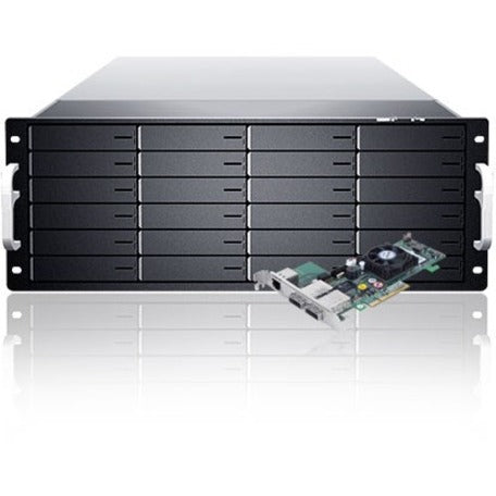 Sans Digital EliteSTOR ES424X6+BHP - 4U 24 Bay 6G SAS/SATA RAID 5/50/6/60 Dual Core PCIe 2.0 x8 Rackmount