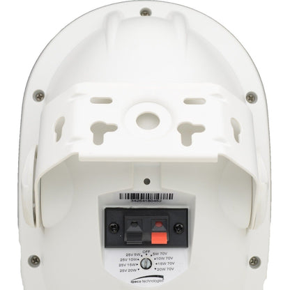 Speco Elite SP4AWETW Indoor/Outdoor Surface Mount Swivel Mount Speaker - 25 W RMS - White