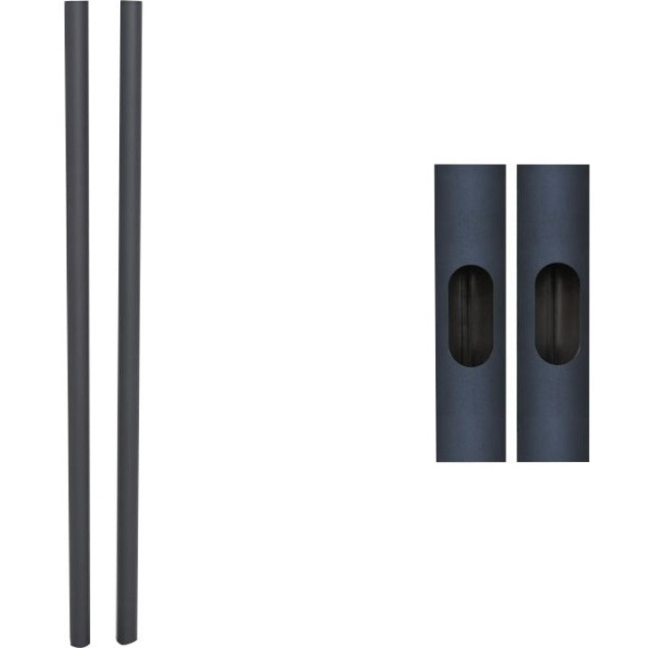 SET OF 84IN BLK REPL POLES CUT 