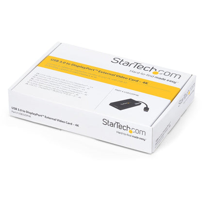 StarTech.com USB 3.0 to 4K DisplayPort External Multi Monitor Video Graphics Adapter - DisplayLink Certified - Ultra HD 4K