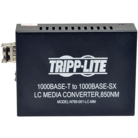 Tripp Lite LC Multimode Fiber Media Converter Gigabit RJ45 10/100/1000 550M 850nm