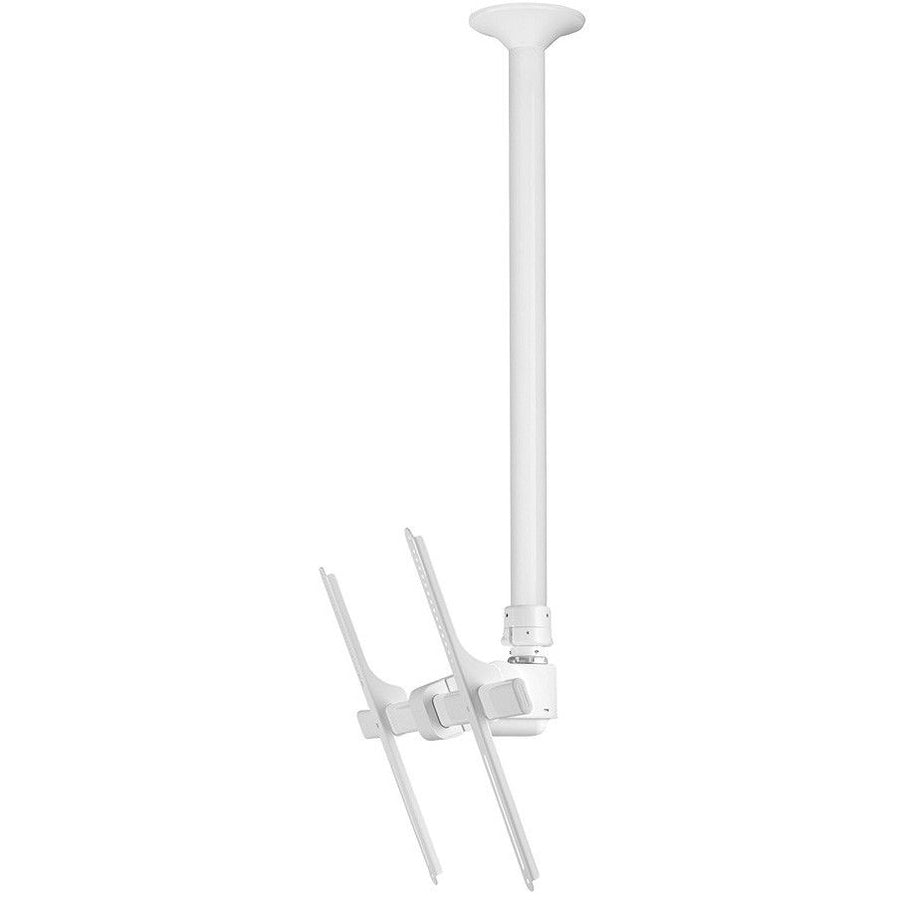 Atdec ceiling mount for large display long pole - Loads up to 143lb - White - Universal VESA up to 800x500