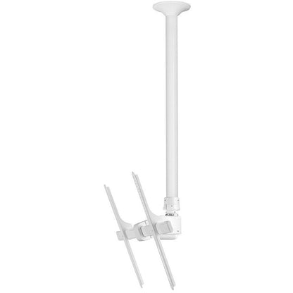Atdec ceiling mount for large display long pole - Loads up to 143lb - White - Universal VESA up to 800x500