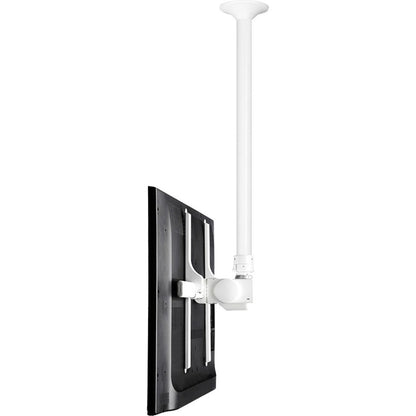 Atdec ceiling mount for large display long pole - Loads up to 143lb - White - Universal VESA up to 800x500