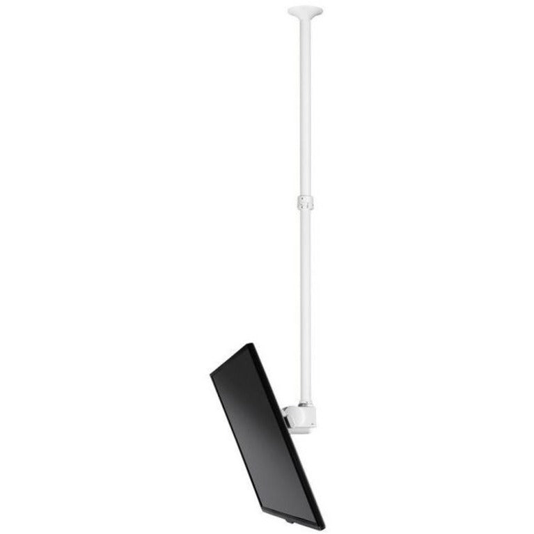 Atdec ceiling mount for large display long pole - Loads up to 143lb - White - Universal VESA up to 800x500