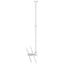 Atdec ceiling mount for large display long pole - Loads up to 143lb - White - Universal VESA up to 800x500
