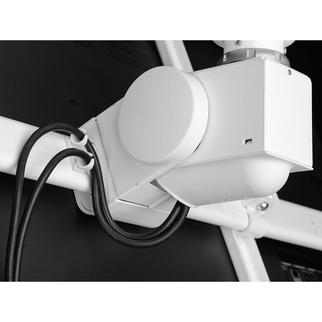 Atdec ceiling mount for large display long pole - Loads up to 143lb - White - Universal VESA up to 800x500