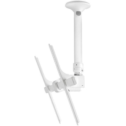 Atdec ceiling mount for large display short pole - Loads up to 143lb - White - Universal VESA up to 800x500