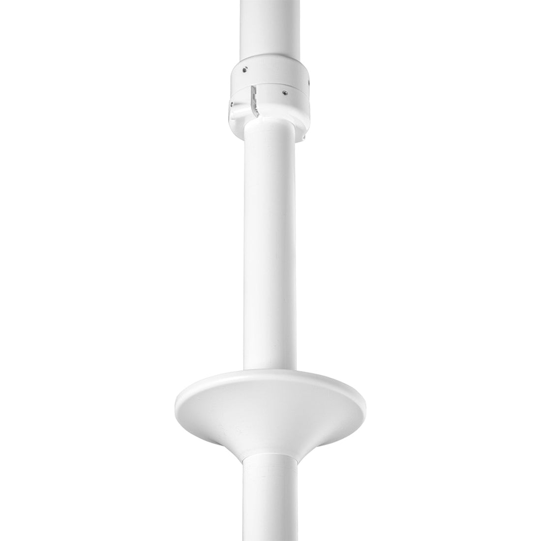 Atdec ceiling mount for large display short pole - Loads up to 143lb - White - Universal VESA up to 800x500