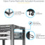 StarTech.com 4-Post 12U Mobile Open Frame Server Rack 19